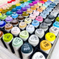 Elements Kroma Alcohol Markers 120 piece Set with Storage Box – Art & Craft Essential