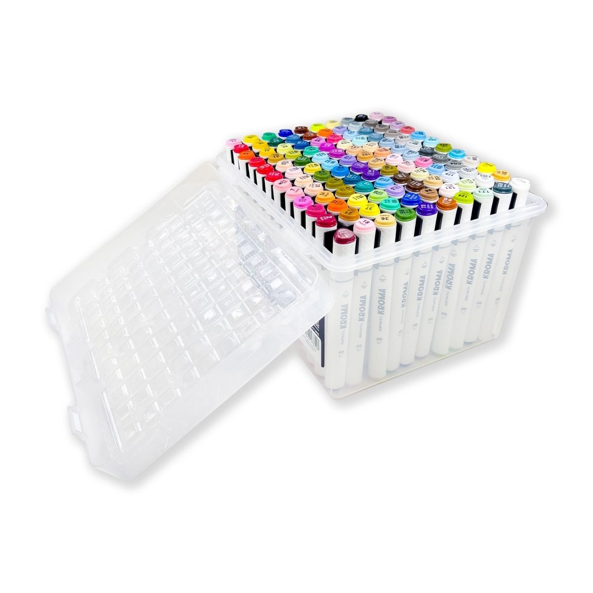 Elements Kroma Alcohol Markers 120 piece Set with Storage Box – Art & Craft Essential