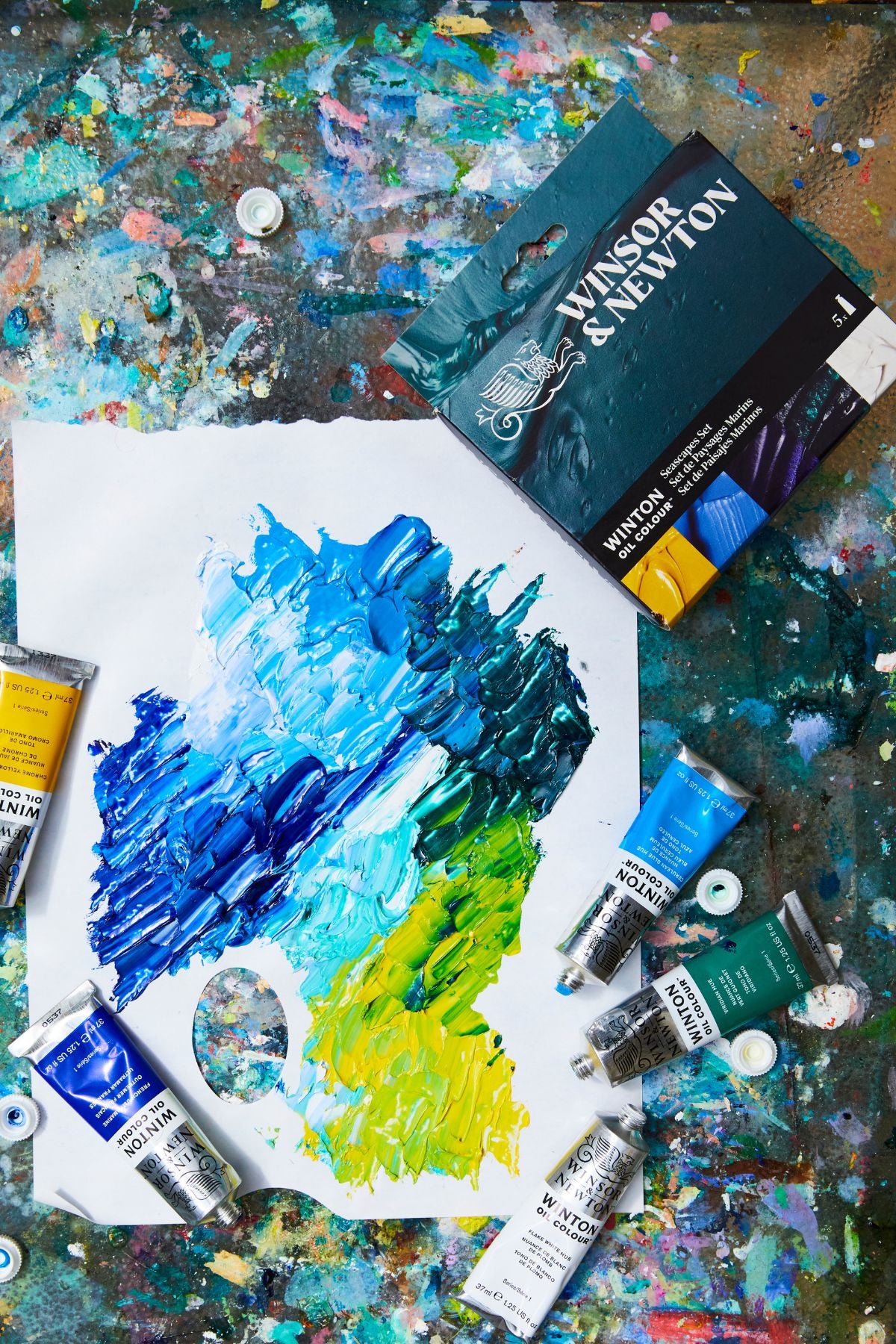 Winsor & Newton Winton Oil Colour 5x37ml Tubes Seascapes Set - Winsor & Newton at DRK Crafts