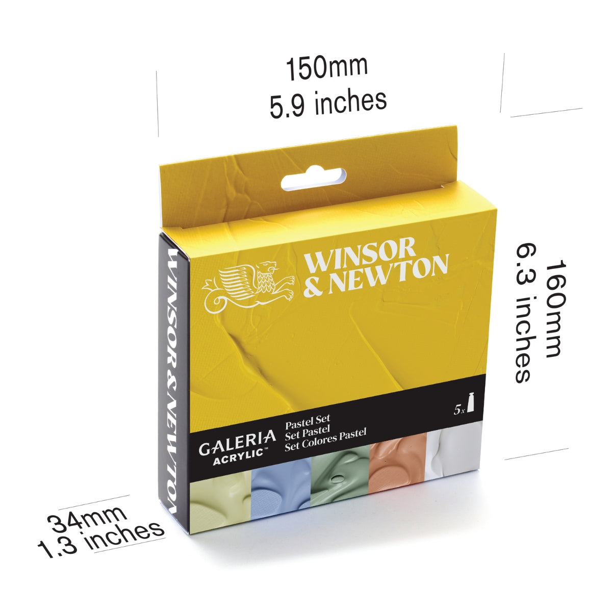 Winsor & Newton Galeria Acrylic Colour 5x60ml Tubes Pastel Set - Winsor & Newton at DRK Crafts