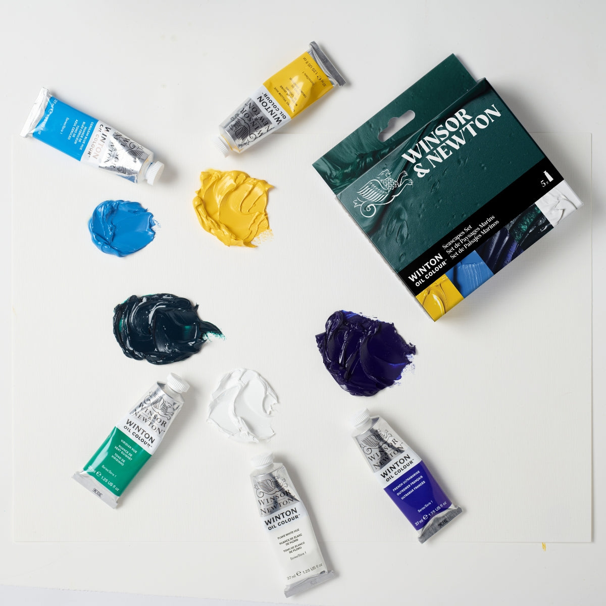Winsor & Newton Winton Oil Colour 5x37ml Tubes Seascapes Set - Winsor & Newton at DRK Crafts