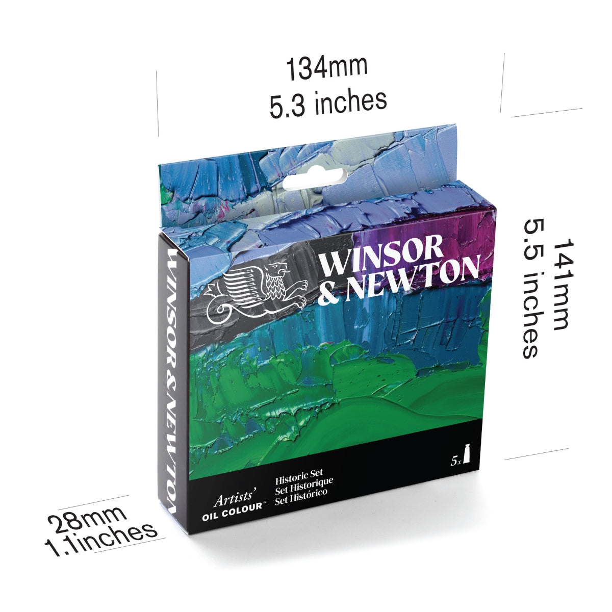 Winsor & Newton Artists' Oil Colour 5x37ml Tubes Historic Set Row - Winsor & Newton at DRK Crafts