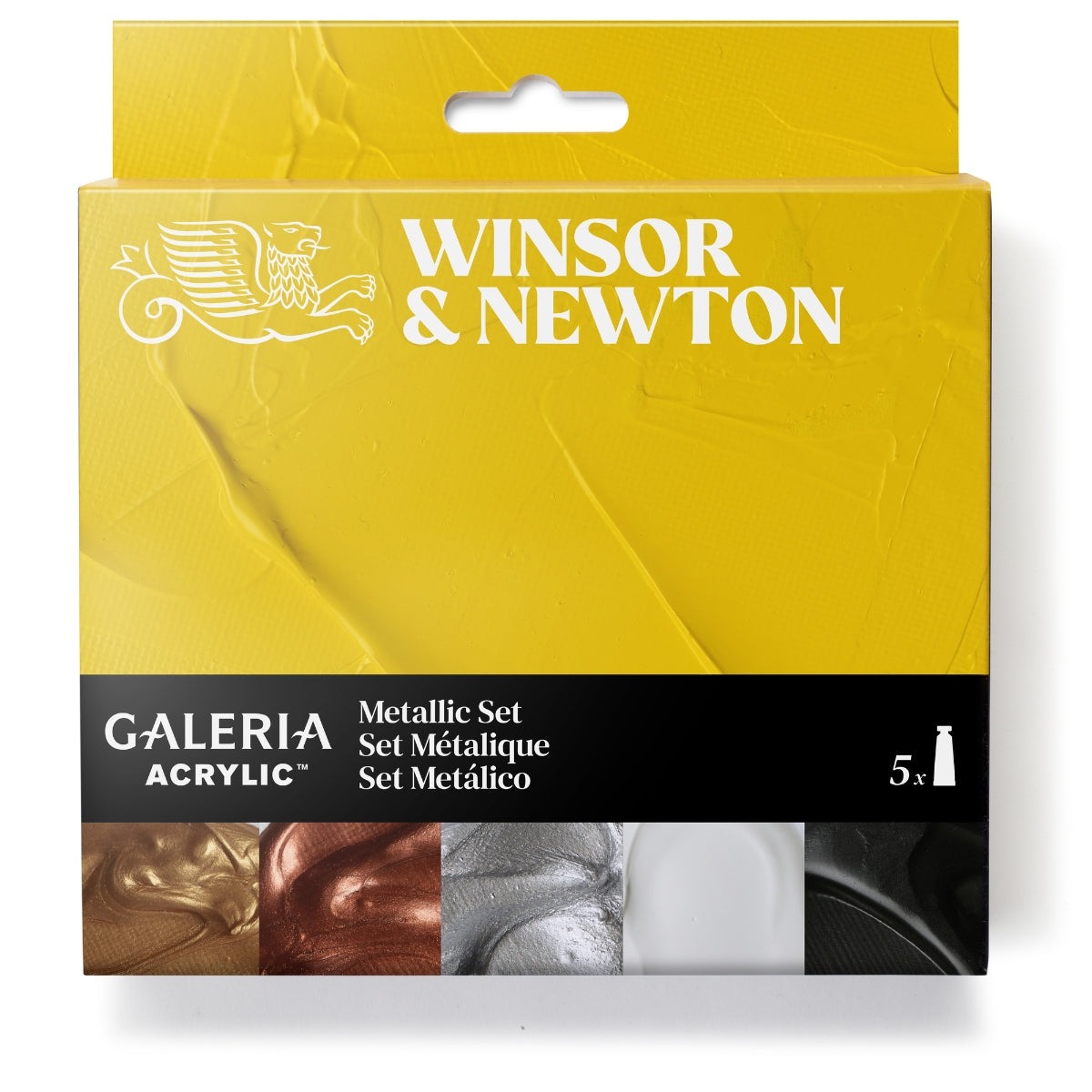 Winsor & Newton Galeria Acrylic Colour 5x60ml Tubes Metallic Set - Winsor & Newton at DRK Crafts