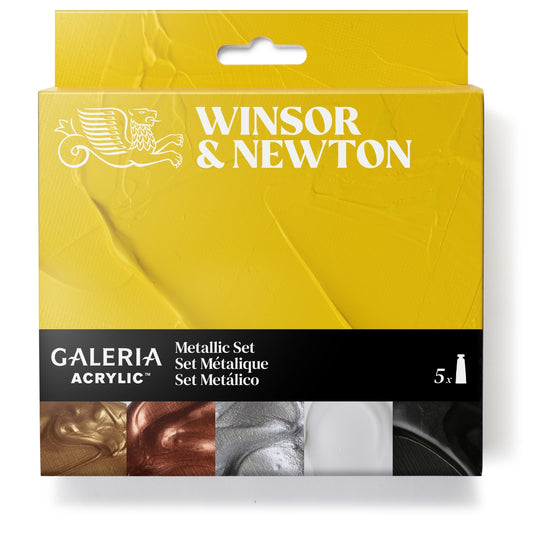 Winsor & Newton Galeria Acrylic Colour 5x60ml Tubes Metallic Set - Winsor & Newton at DRK Crafts