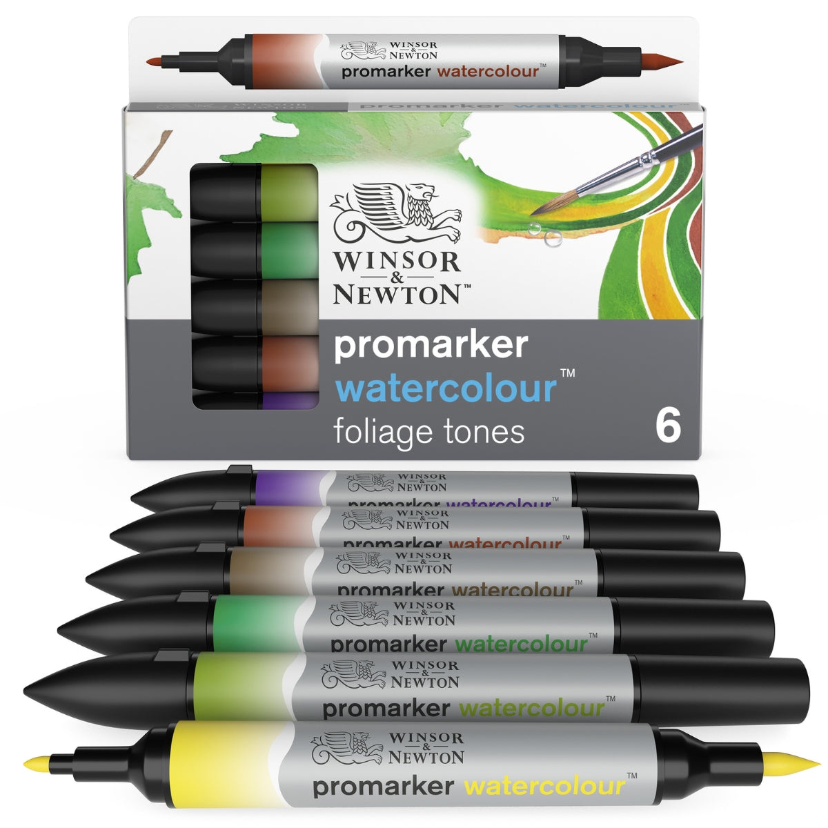 Winsor & Newton Promarker Watercolour 6 Set -Skyscape Tones - Winsor & Newton at DRK Crafts
