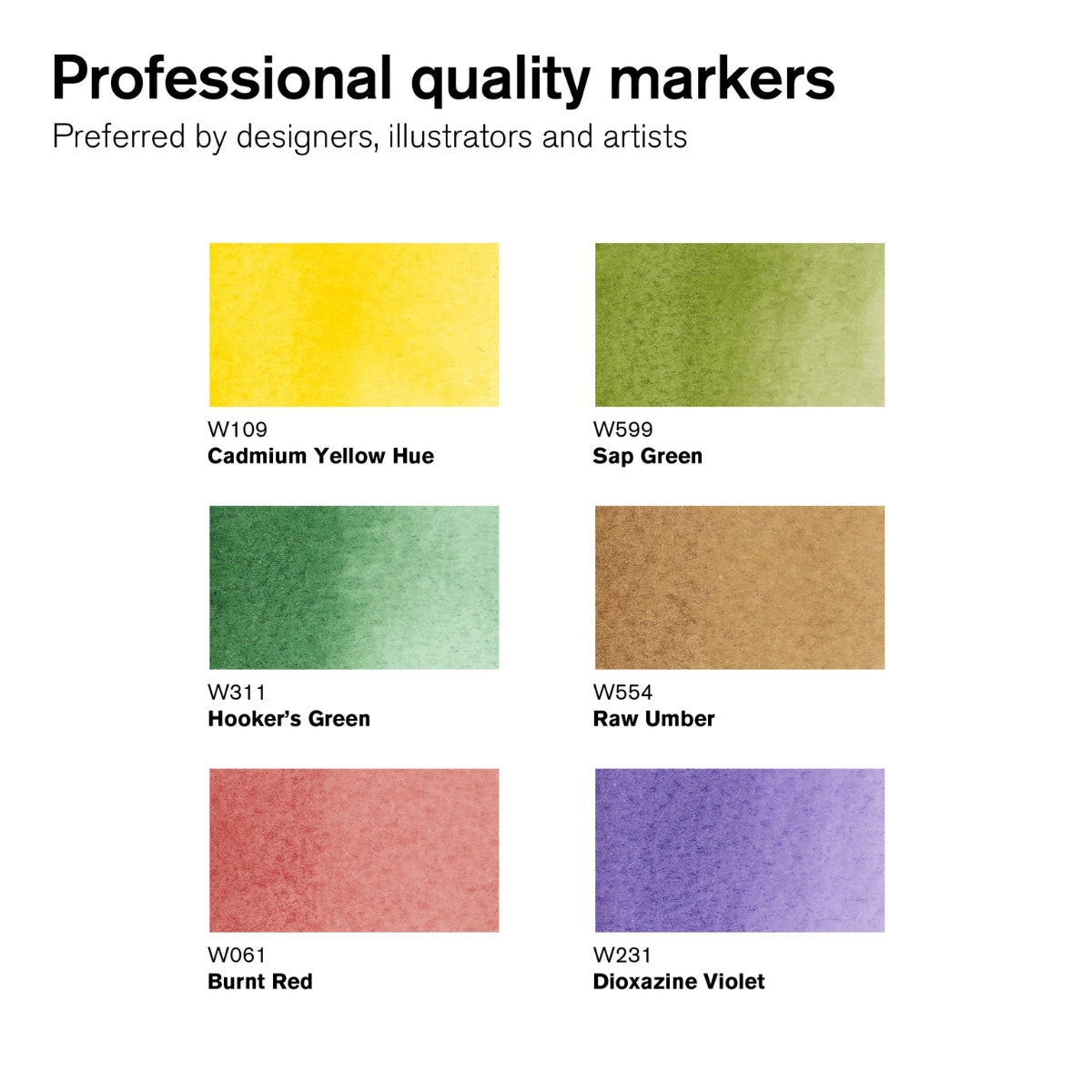 Winsor & Newton Promarker Watercolour 6 Set -Skyscape Tones - Winsor & Newton at DRK Crafts