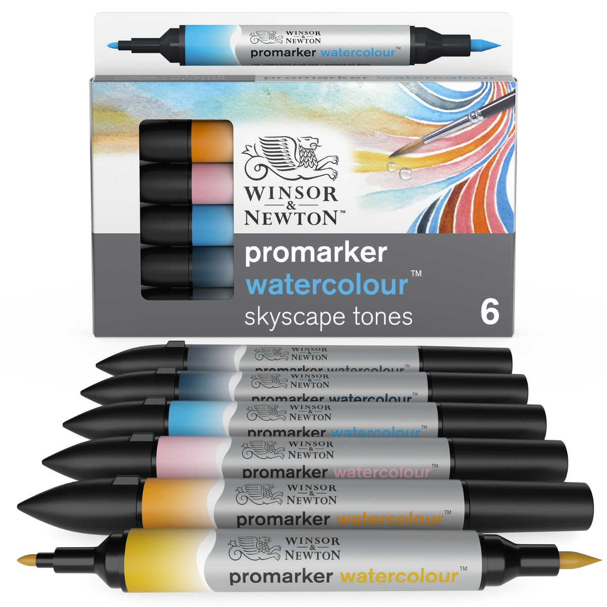 Winsor & Newton Promarker Watercolour 6 Set -Foliage Tones - Winsor & Newton at DRK Crafts
