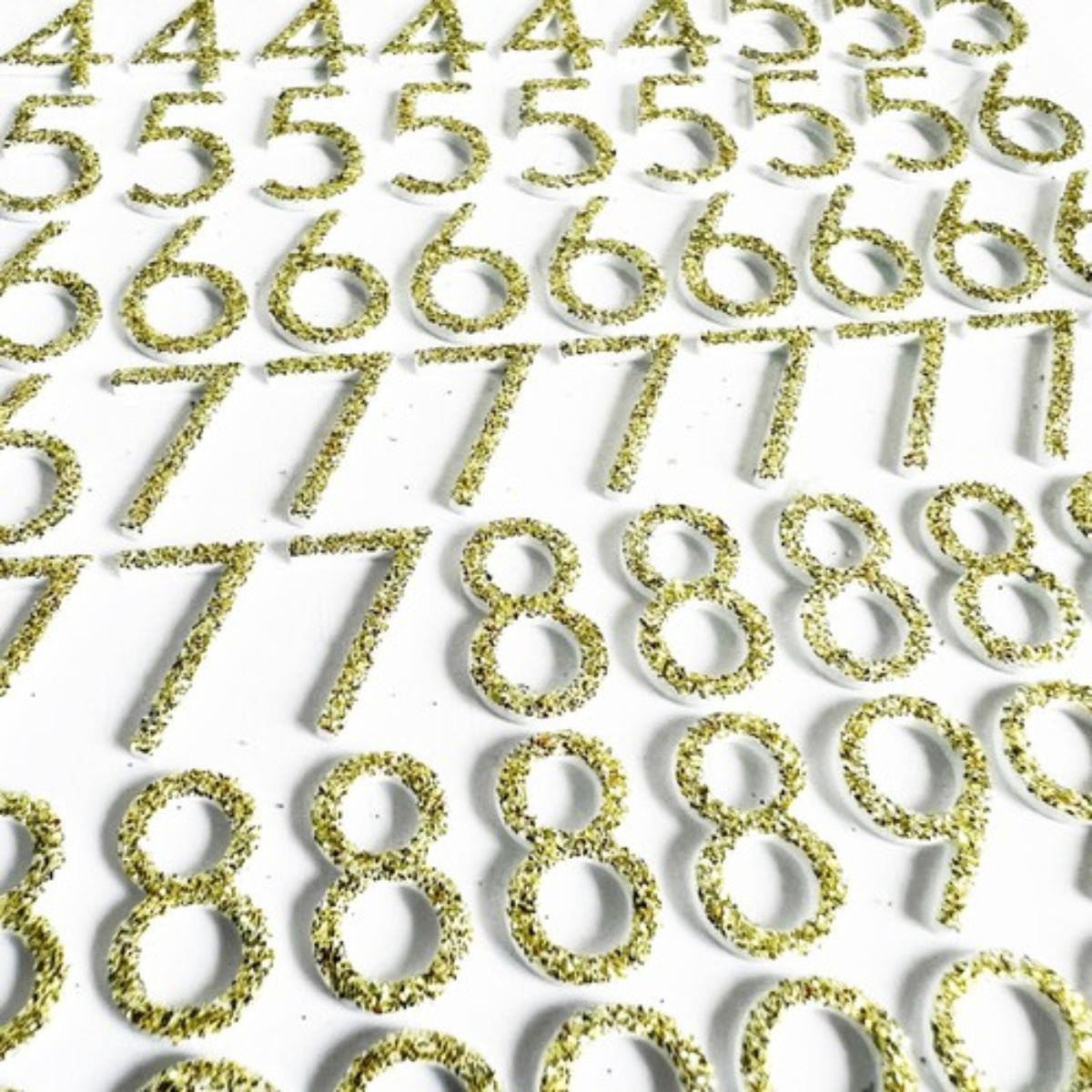 Love to Craft Number Stickers Gold