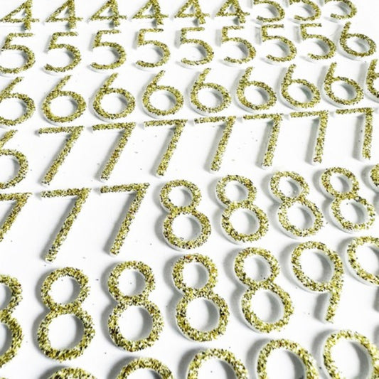 Love to Craft Number Stickers Gold