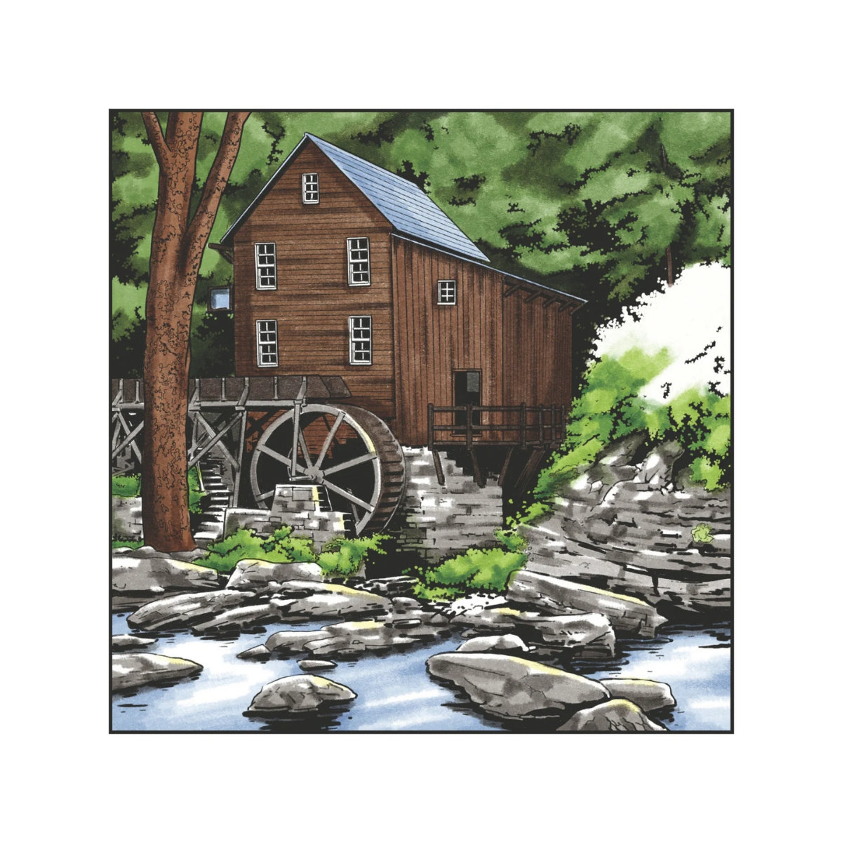 Crafter's Companion Spectrum Noir-Illustrator 12pc-Natural Landscape