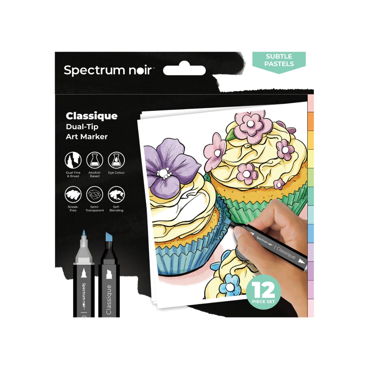 Crafter's Companion Spectrum Noir Classique (12PC) - Pastel