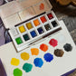 Elements Watercolour 12 Half Pan Set with Mini Brush – Premium Artist Brush Set