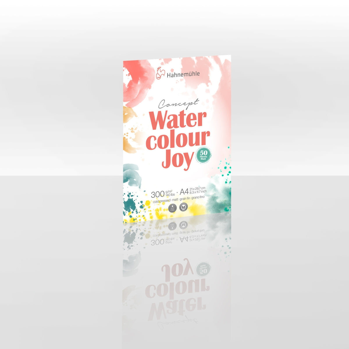 Hahnemuhle Watercolour Joy Pad – A4 – 50 Sheets – 300gsm – Cold Pressed