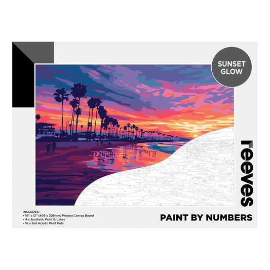 Reeves Paint by Numbers 12x16 inch -Sunset Glow