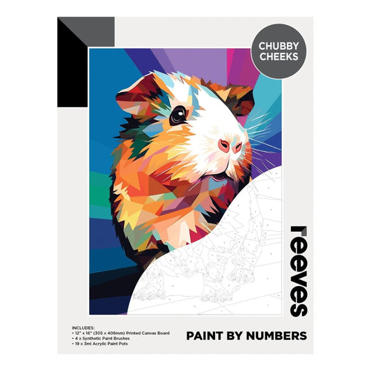 Reeves Paint by Numbers 12x16 inch - Chubby Cheeks