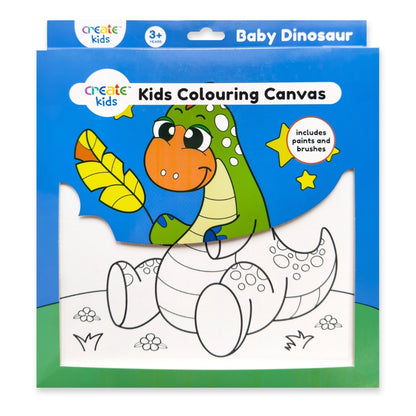 Colouring Canvas Kit - Baby Dinosaur - Create Kids