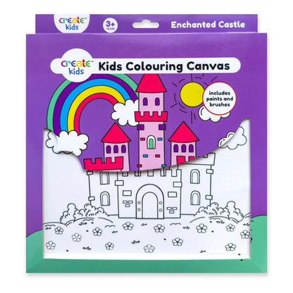 Colouring Canvas Kit - Enchanted Castle - Create Kids