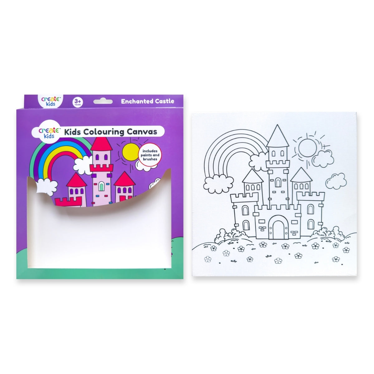 Colouring Canvas Kit - Enchanted Castle - Create Kids image 3