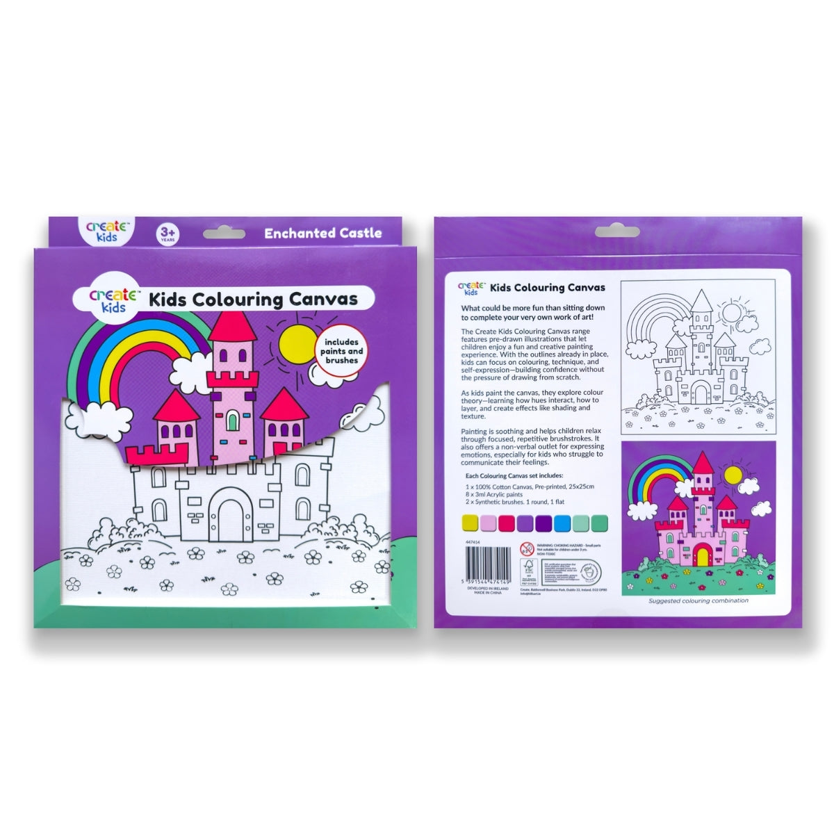 Colouring Canvas Kit - Enchanted Castle - Create Kids image 5