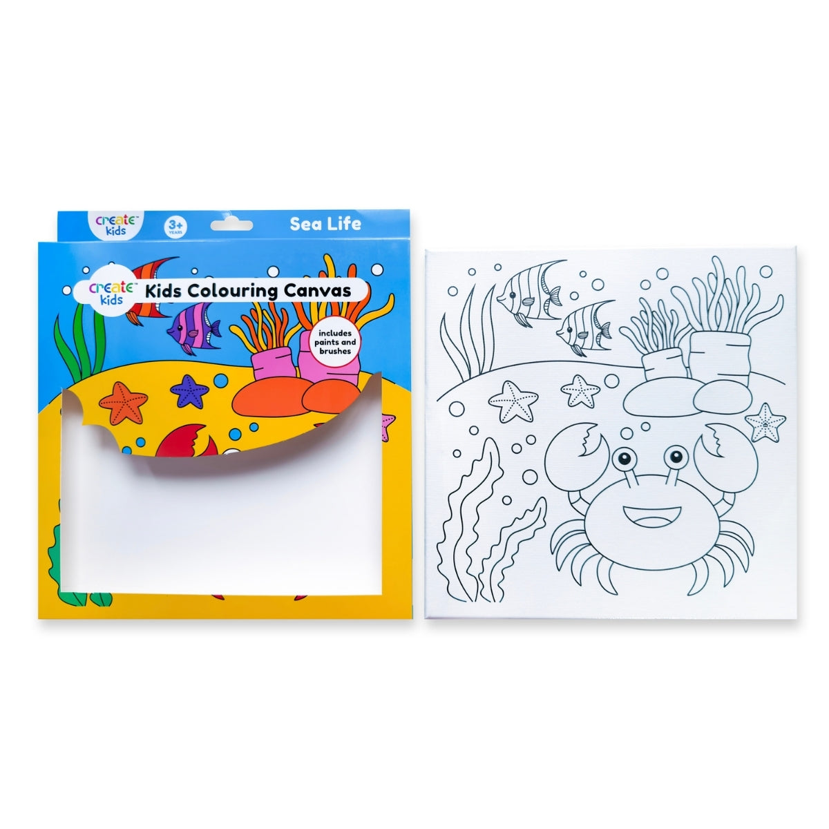 Colouring Canvas Kit - Sea Life - Create Kids image 3