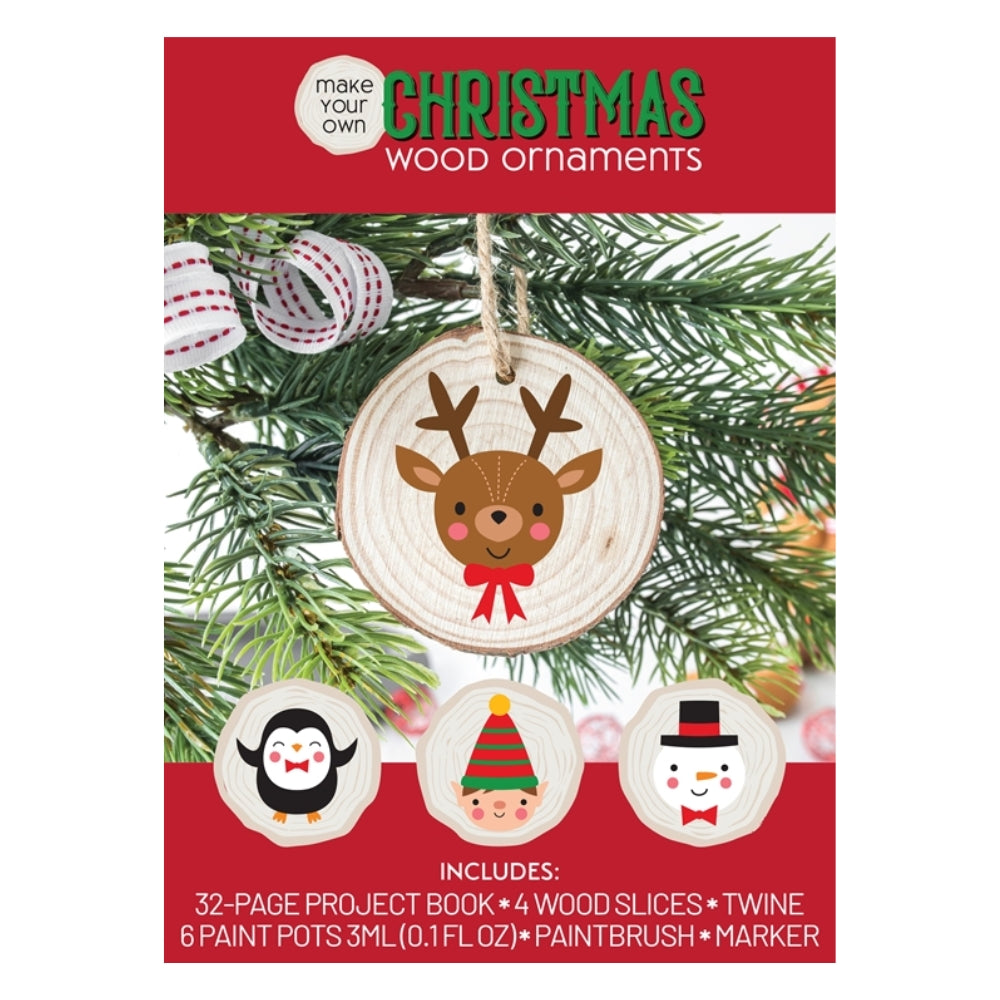 Walter Foster Make Your Own Christmas Wood Ornaments Kit