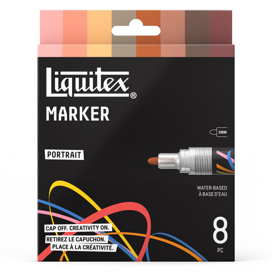 Liquitex LQX Marker Set 8 Pack 8x2mm Set 3