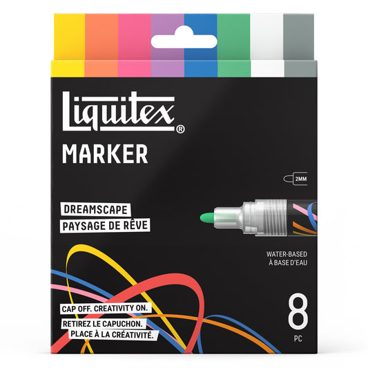 Liquitex LQX Marker Set 8 Pack 8x2mm Set 2