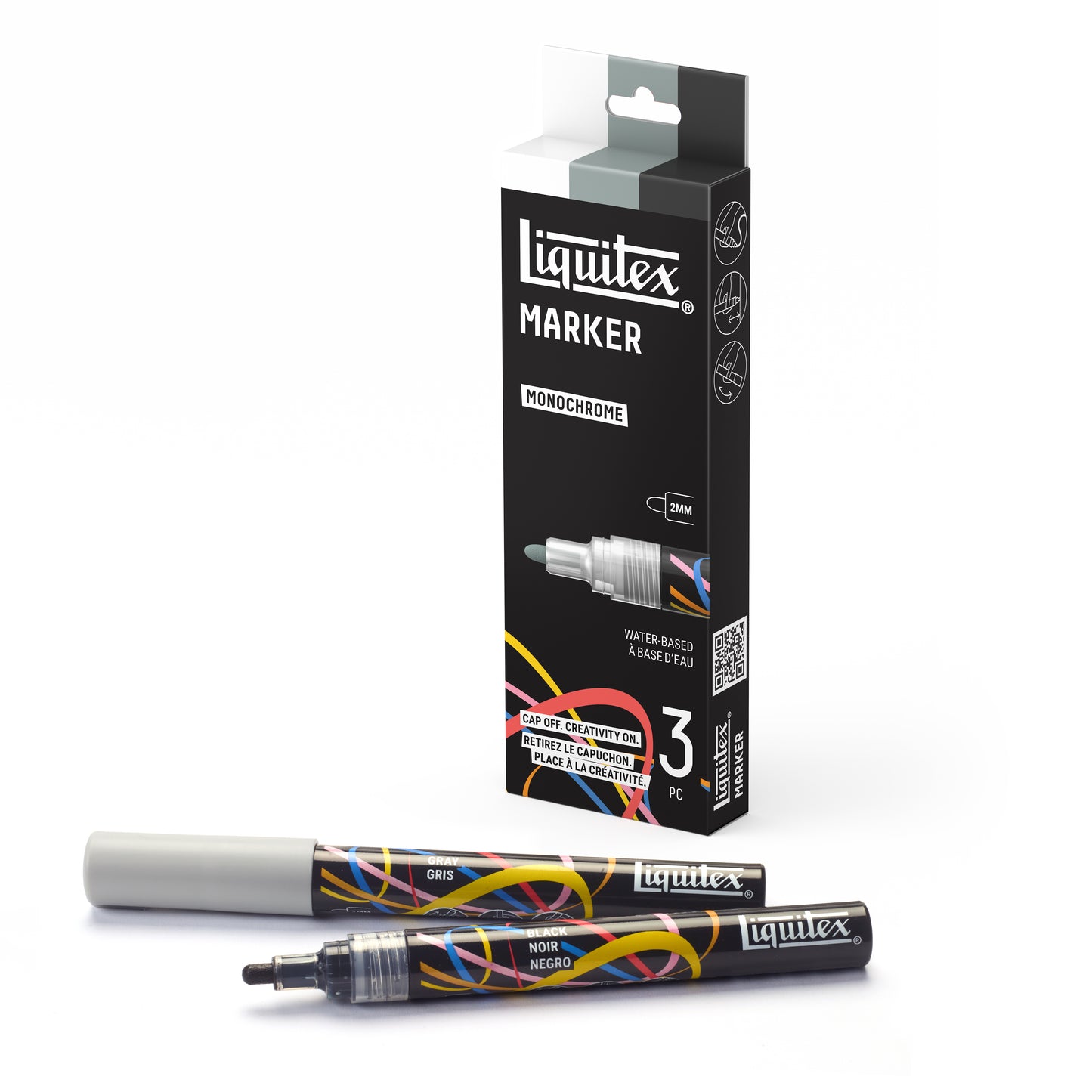 Liquitex LQX Marker Set 3 Pack 3x2mm Set 1