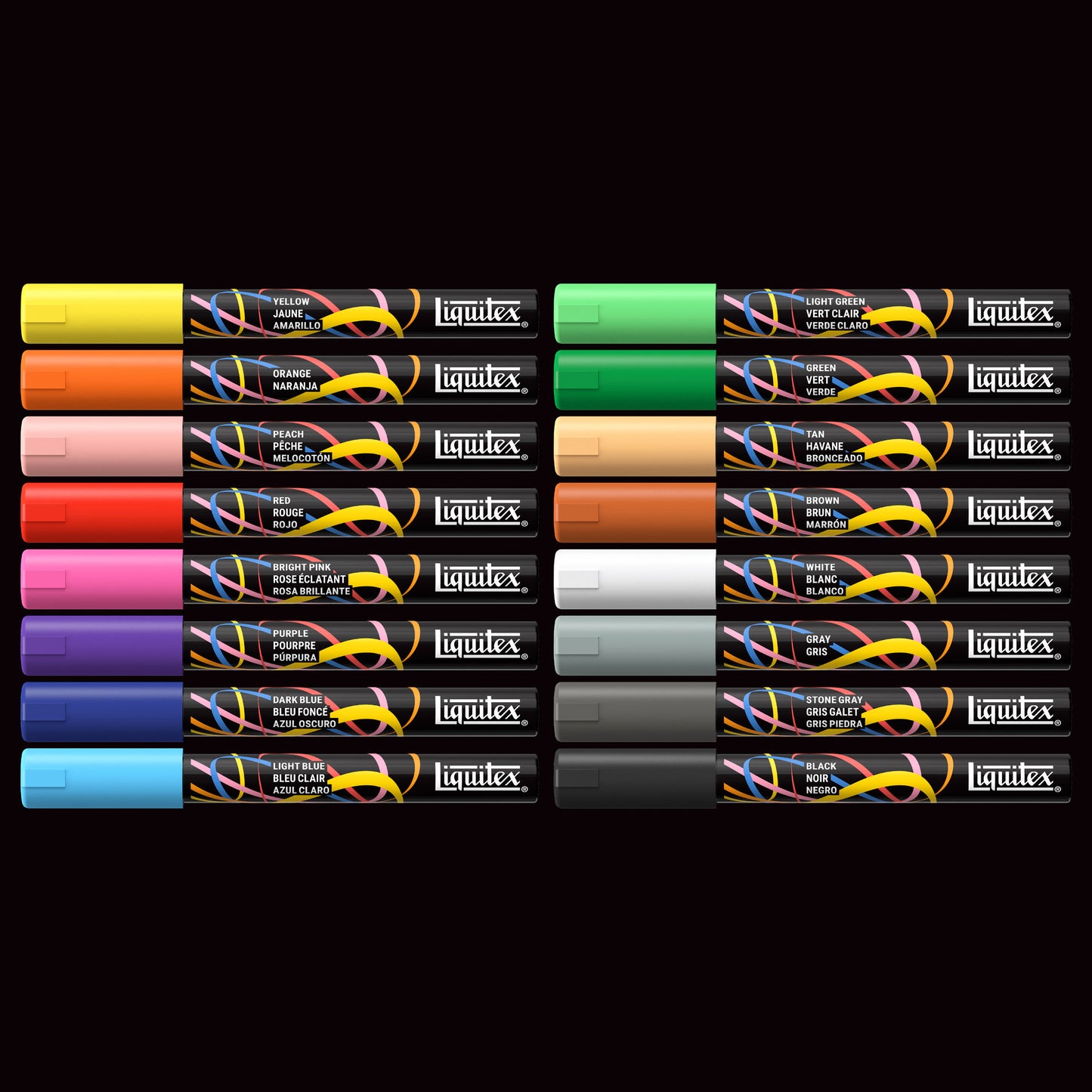 Liquitex LQX Marker Set 16 Pack 16x2mm