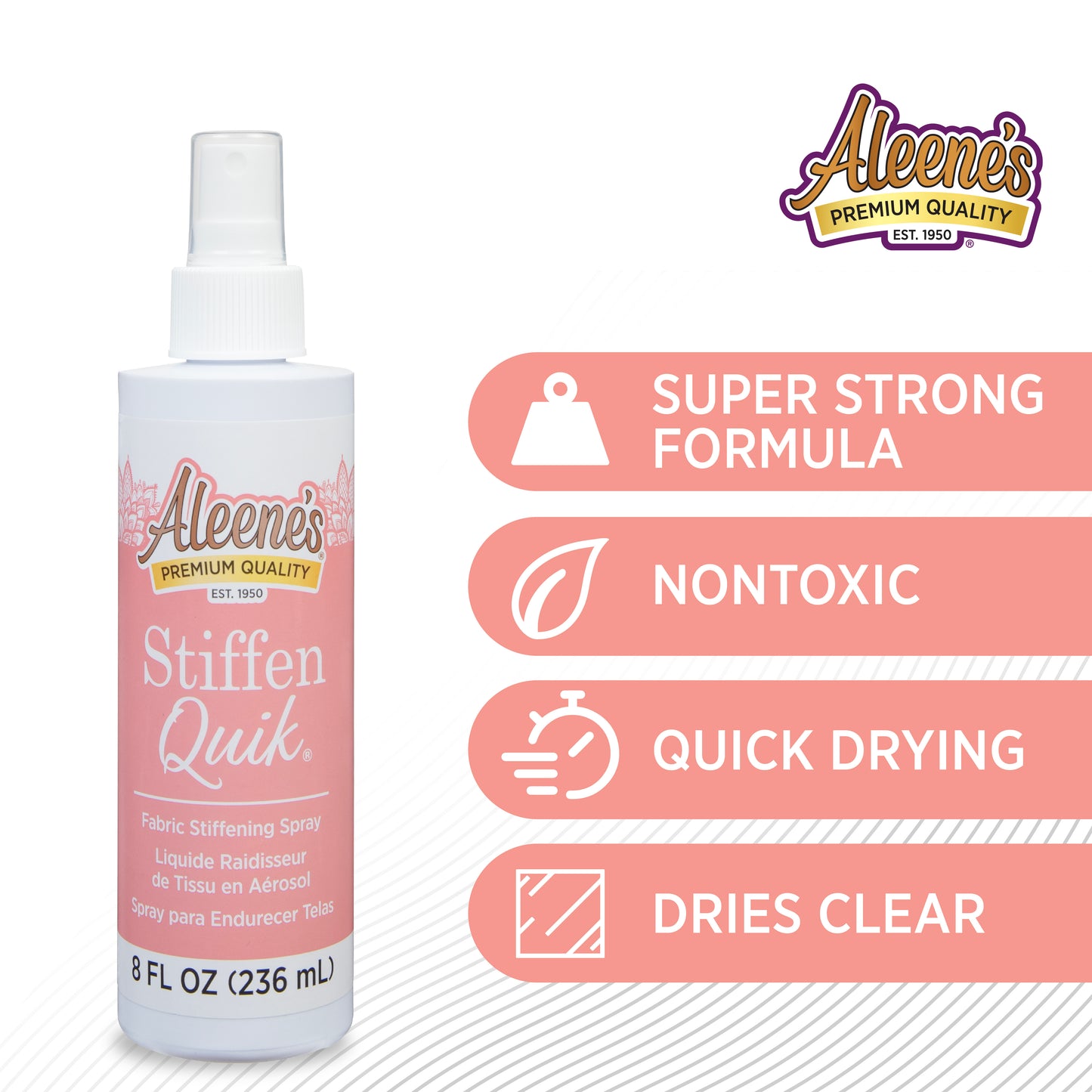 Aleene's Stiffen-Quik Fabric Stiffening Spray – 8oz by Aleene's - image 2