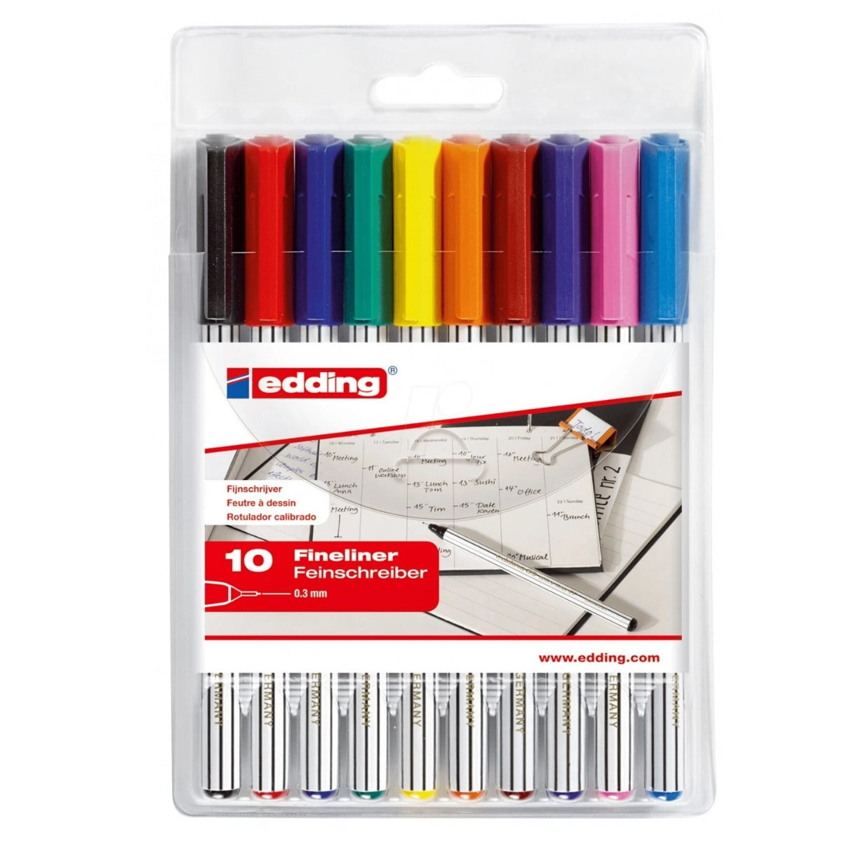 Edding 89 Fineliner – Wallet of 10 by Edding