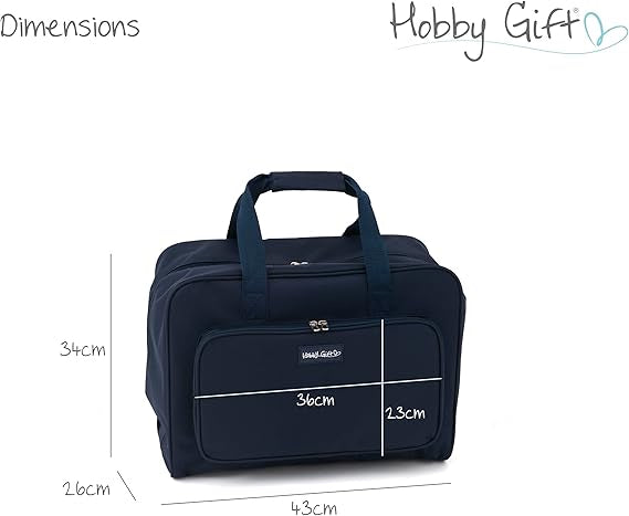 Hobby Gift Plain Sewing Machine Bag – Universal Fit | Padded & Water-Resistant Carry Case with Front Pocket