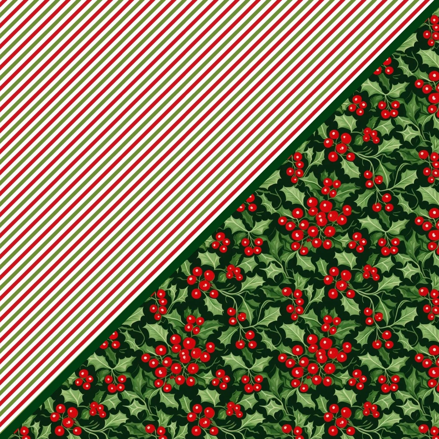 Digital Kit A4 Papers Holly Sprigs - 12 designs