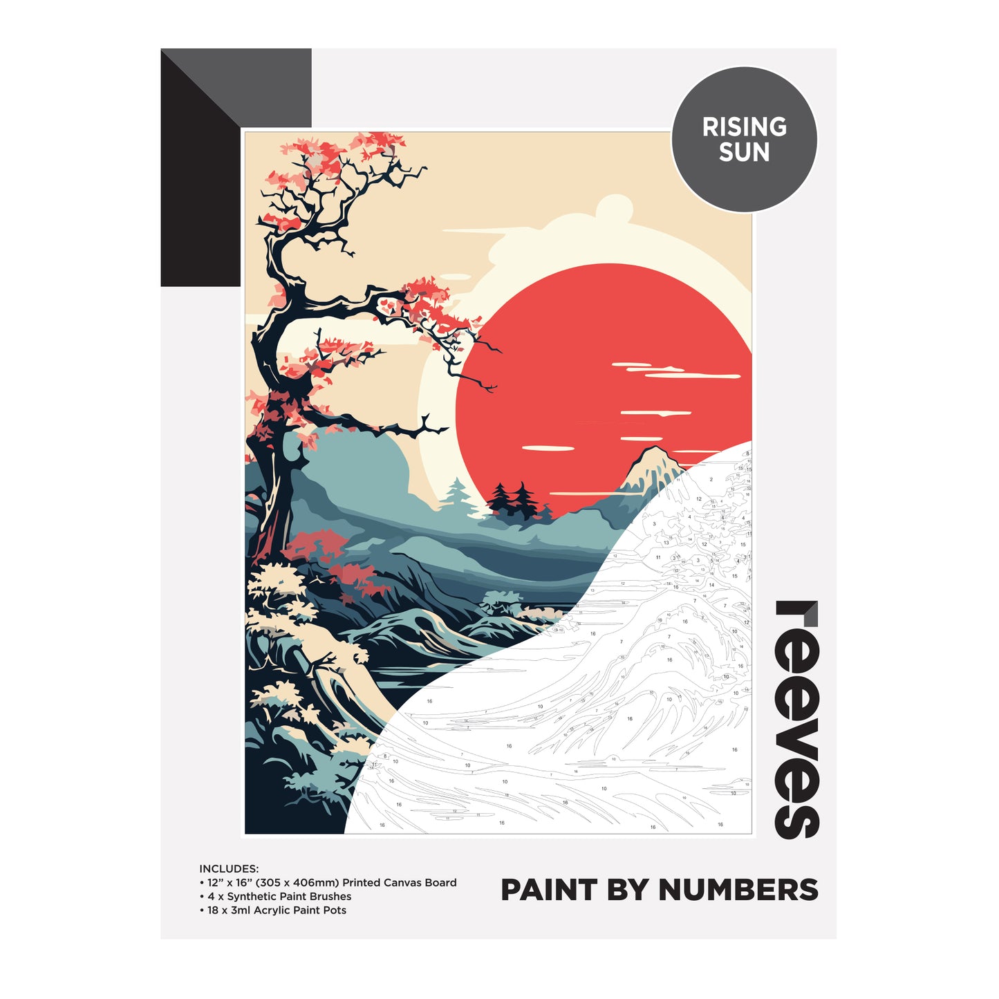 Reeves Paint by Numbers 12 x 16 in – Rising Sun
