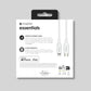 Mophie Essentials USB-C to Lightning Charging Cable 1m – White
