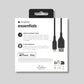 Mophie Essentials USB-A to Lightning Charging Cable 1m – Black