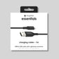 Mophie Essentials USB-A to Lightning Charging Cable 1m – Black