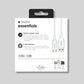 Mophie Essentials USB-A to USB-C Charging Cable 1m – White