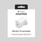 Mophie Essentials 20W USB-C PD Wall Adapter – White (UK)
