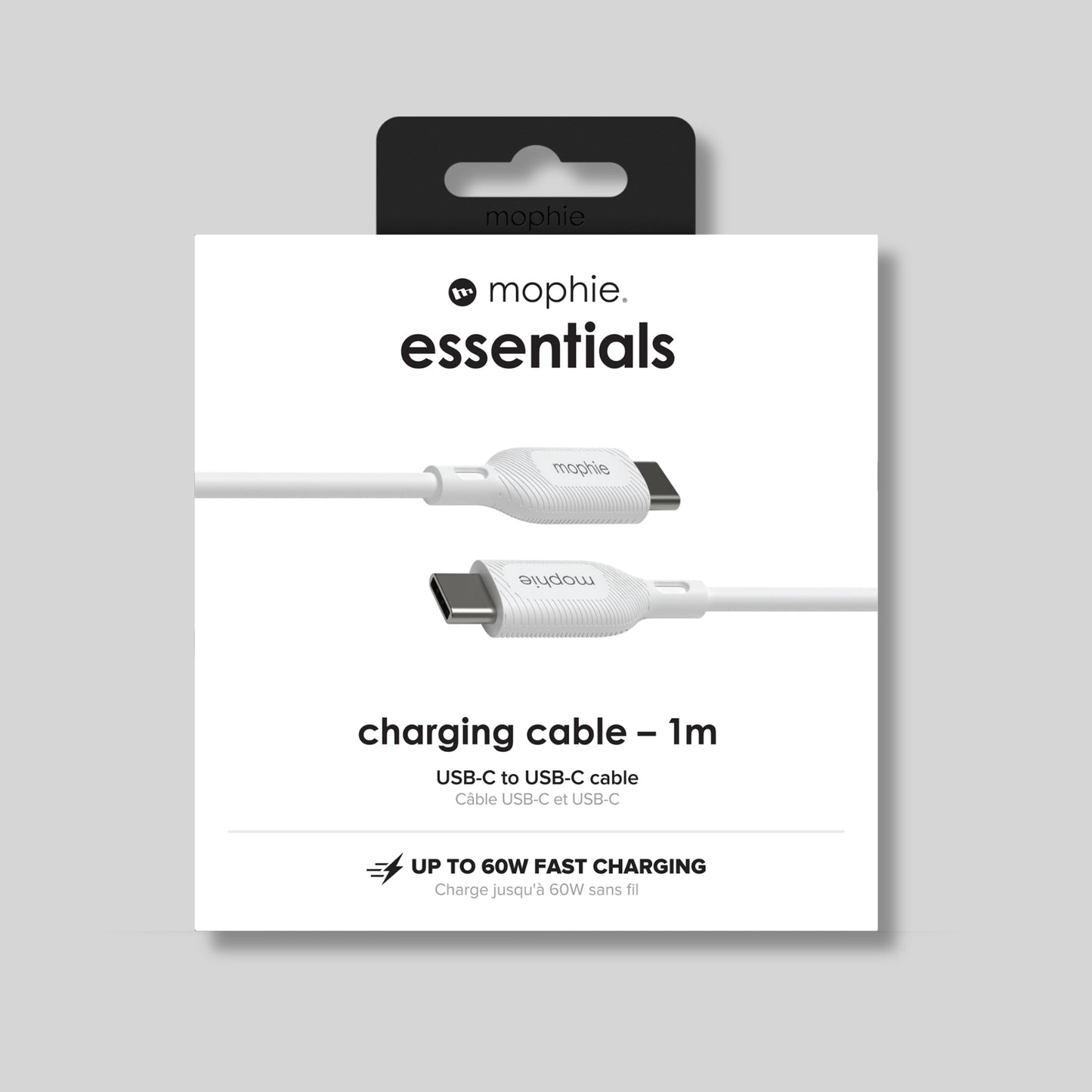 Mophie Essentials USB-C to USB-C Charging Cable 1m – White