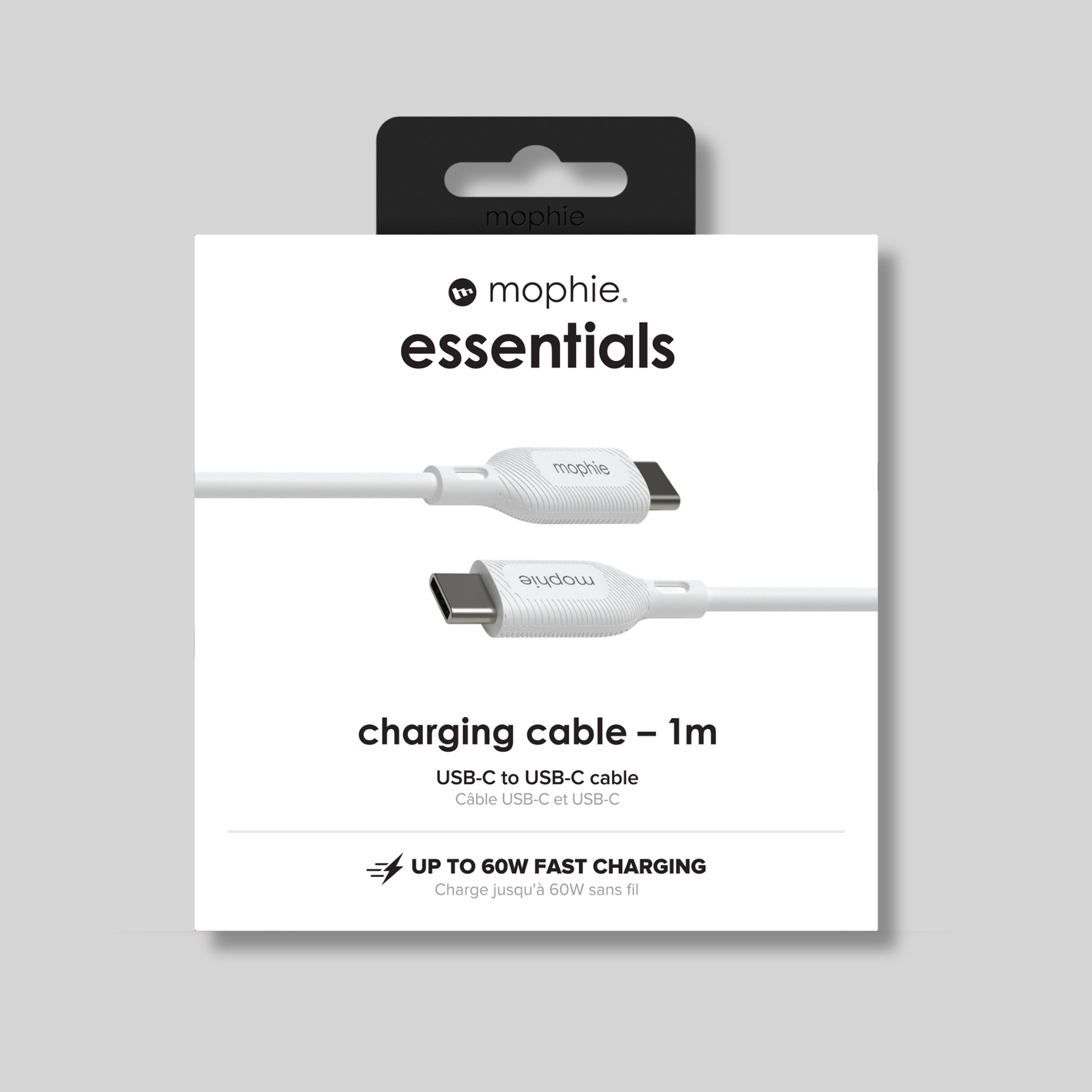 Mophie Essentials USB-C to USB-C Charging Cable 1m – White