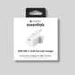 Mophie Essentials 30W USB-C PD GaN Wall Adapter – White (UK)