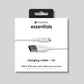 Mophie Essentials USB-A to Lightning Charging Cable 1m – White