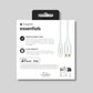 Mophie Essentials USB-A to Lightning Charging Cable 1m – White