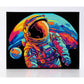 Diamond Dotz Rolled Flock Canvas – Neon Astronaut – 35 x 46cm