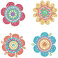 Diamond Dotz Coaster Set – Hippy Brights – 4 Pack (10 x 10cm)