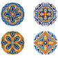 Diamond Dotz Coaster Set – Portuguese Tiles – 4 Pack (10 x 10cm)