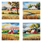 Diamond Dotz Mini Dotz Set – Countryside Views – 4 Pack (13 x 13cm)