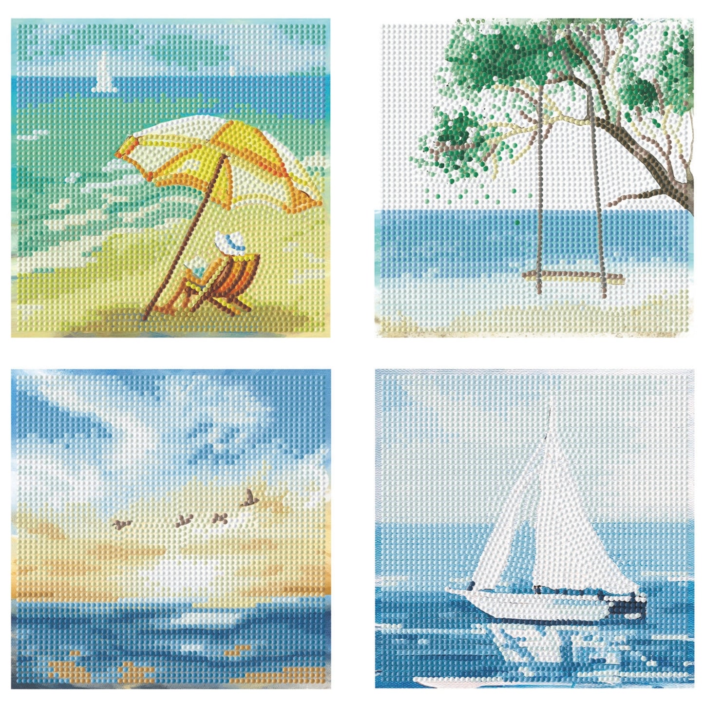 Diamond Dotz Mini Dotz Set – Summer Days – 4 Pack (13 x 13cm)