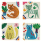 Diamond Dotz Mini Dotz Set – I love Cats – 4 Pack (13 x 13cm)